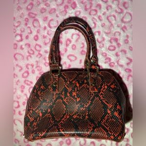 red snake skin small purse